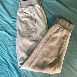 Women’s Light grey/ white puma sweatpants